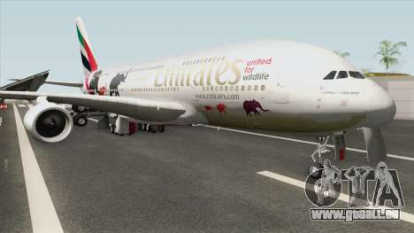 Airbus A380-800 (United For Wildlife Livery) pour GTA San Andreas