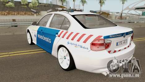 BMW 330i Magyar Rendorseg für GTA San Andreas