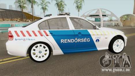 BMW 330i Magyar Rendorseg für GTA San Andreas