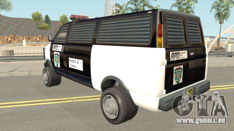Declasse Burrito Police Transport R.P.D pour GTA San Andreas