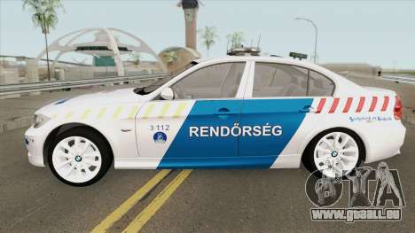 BMW 330i Magyar Rendorseg für GTA San Andreas