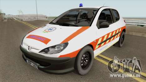 Peugeot 206 Mentoorvos pour GTA San Andreas