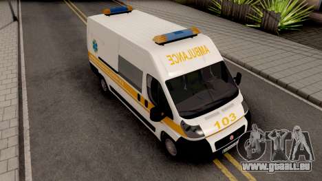 Fiat Ducato Ukraine Ambulance für GTA San Andreas