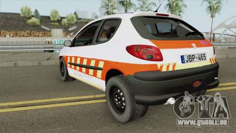 Peugeot 206 Mentoorvos pour GTA San Andreas