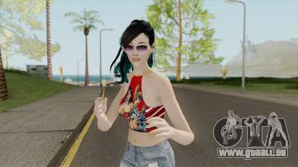 Samantha Red Shirt pour GTA San Andreas