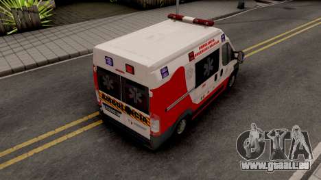 Fiat Ducato Ambulancia de Proteccion Civil pour GTA San Andreas