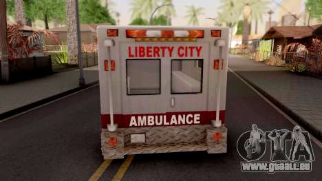 Ambulance GTA III Xbox für GTA San Andreas