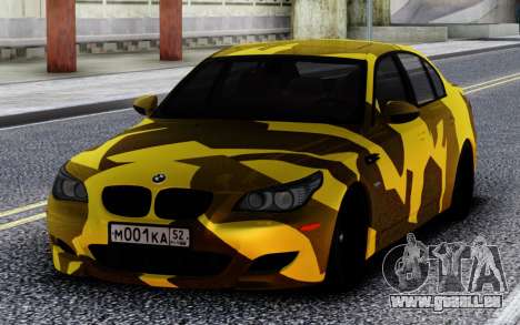 BMW M5 E60 Camo pour GTA San Andreas