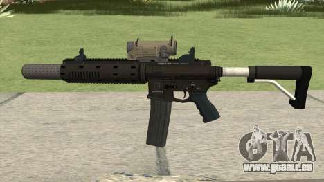 Carbine Rifle V3 Silenced, Tactical, Flashlight pour GTA San Andreas