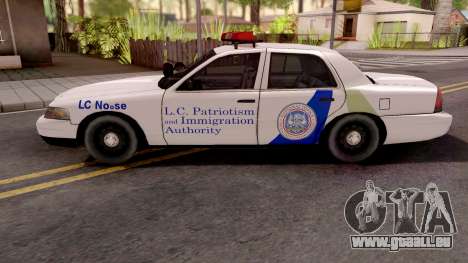 Ford Crown Victoria NOOSE Cruiser SA Style pour GTA San Andreas