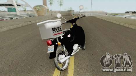 Honda Super Cub Police Version B für GTA San Andreas