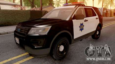 Ford Explorer 2016 SFPD pour GTA San Andreas