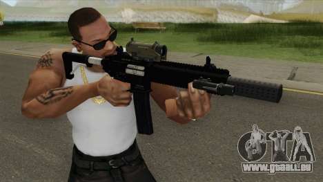 Carbine Rifle V3 Silenced, Tactical, Flashlight pour GTA San Andreas