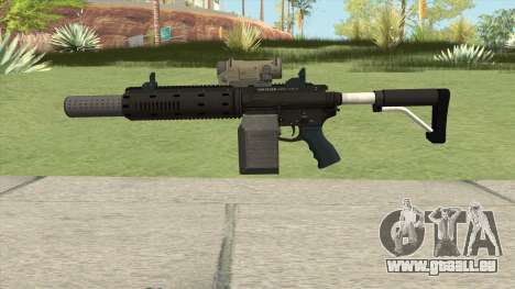 Carbine Rifle V1 Silenced, Tactical, Flashlight pour GTA San Andreas