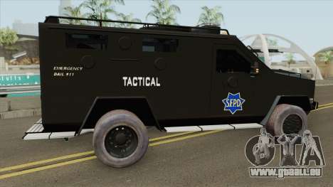 Lenco BearCat (SFPD Tactical Unit) pour GTA San Andreas