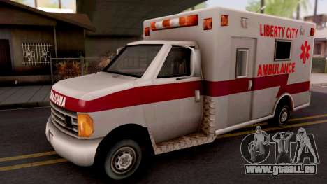 Ambulance GTA III Xbox pour GTA San Andreas