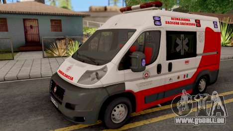 Fiat Ducato Ambulancia de Proteccion Civil pour GTA San Andreas