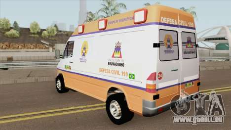 Mercedes-Benz Sprinter Ambulance (Defesa Civil) für GTA San Andreas