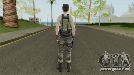 Jill Valentine Army Outfit From Resident Evil für GTA San Andreas