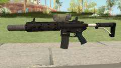 Carbine Rifle V2 Silenced, Tactical, Flashlight für GTA San Andreas