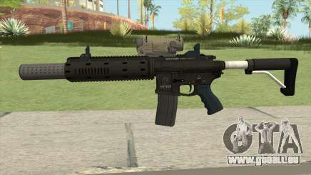 Carbine Rifle V2 Silenced, Tactical, Flashlight für GTA San Andreas