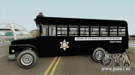 Prision Bus GTA V (Los Angeles County) für GTA San Andreas