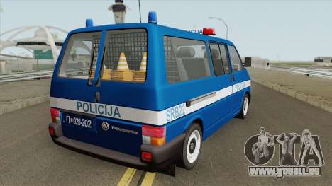 Volkswagen Transporter Mk4 Policija V1 1999 für GTA San Andreas