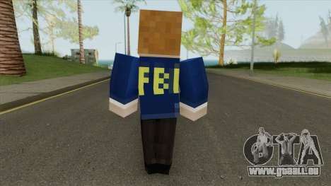 FBI Minecraft Skin pour GTA San Andreas
