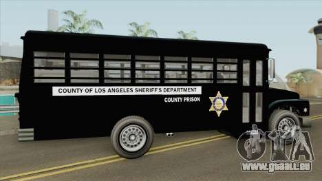 Prision Bus GTA V (Los Angeles County) für GTA San Andreas