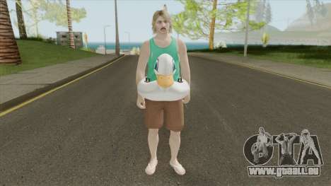 GTA Online Random Skin 22: With Duck Floatie für GTA San Andreas