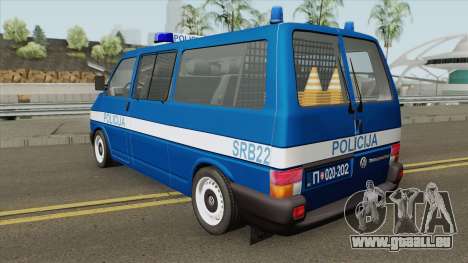 Volkswagen Transporter Mk4 Policija V1 1999 pour GTA San Andreas