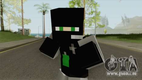 SWAT Minecraft Skin pour GTA San Andreas