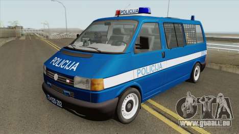 Volkswagen Transporter Mk4 Policija V1 1999 für GTA San Andreas