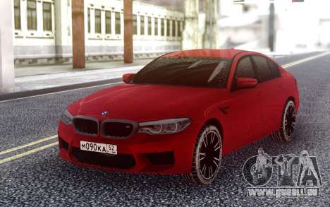 BMW M5 F90 Red Snow für GTA San Andreas