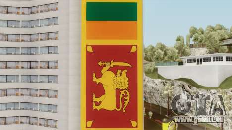 Srilanka Flag On Building für GTA San Andreas