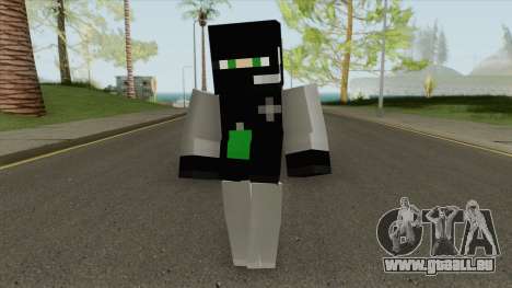 SWAT Minecraft Skin für GTA San Andreas