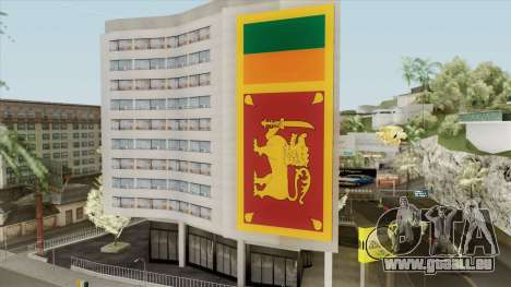 Srilanka Flag On Building pour GTA San Andreas
