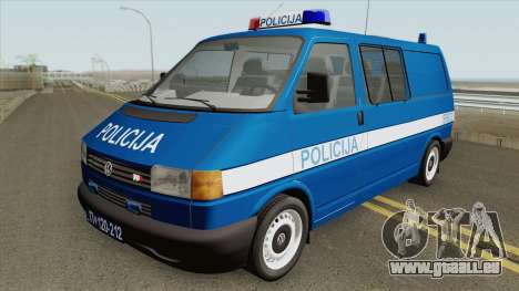 Volkswagen Transporter Mk4 Policija V2 1999 für GTA San Andreas