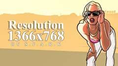 1366x768 Résolution Fix pour GTA San Andreas