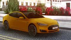 Tesla Model S yellow für GTA San Andreas