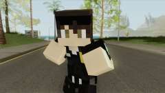 Police Minecraft Skin V2 pour GTA San Andreas