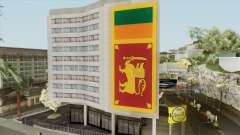 Srilanka Flag On Building für GTA San Andreas