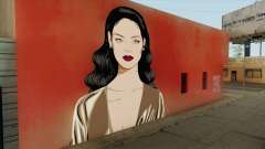 Rihanna Street Art für GTA San Andreas