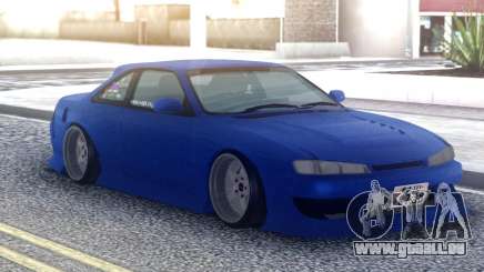 Nissan Silvia S14 Blue Stock für GTA San Andreas