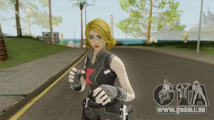 Black Widow Yellow Hair (Fortnite Marvel) für GTA San Andreas