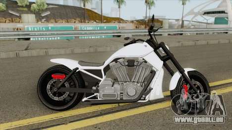 Western Motorcycle Nightblade (Stock) GTA V pour GTA San Andreas