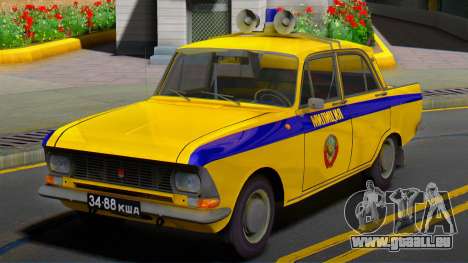 La Moskvitch 412 Police (GAI) de l'URSS pour GTA San Andreas