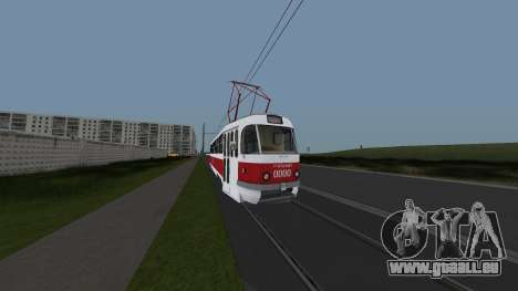 Straßenbahn Tatra T3SU Ausbildung für GTA San Andreas