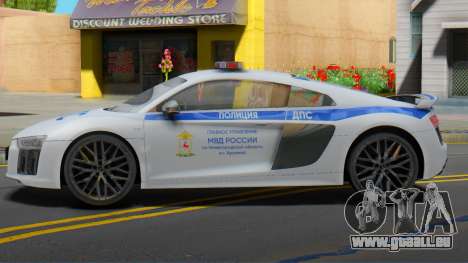 Audi R8 2015 Police für GTA San Andreas