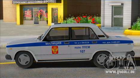 Vaz 2107 PPP Police 2004 pour GTA San Andreas